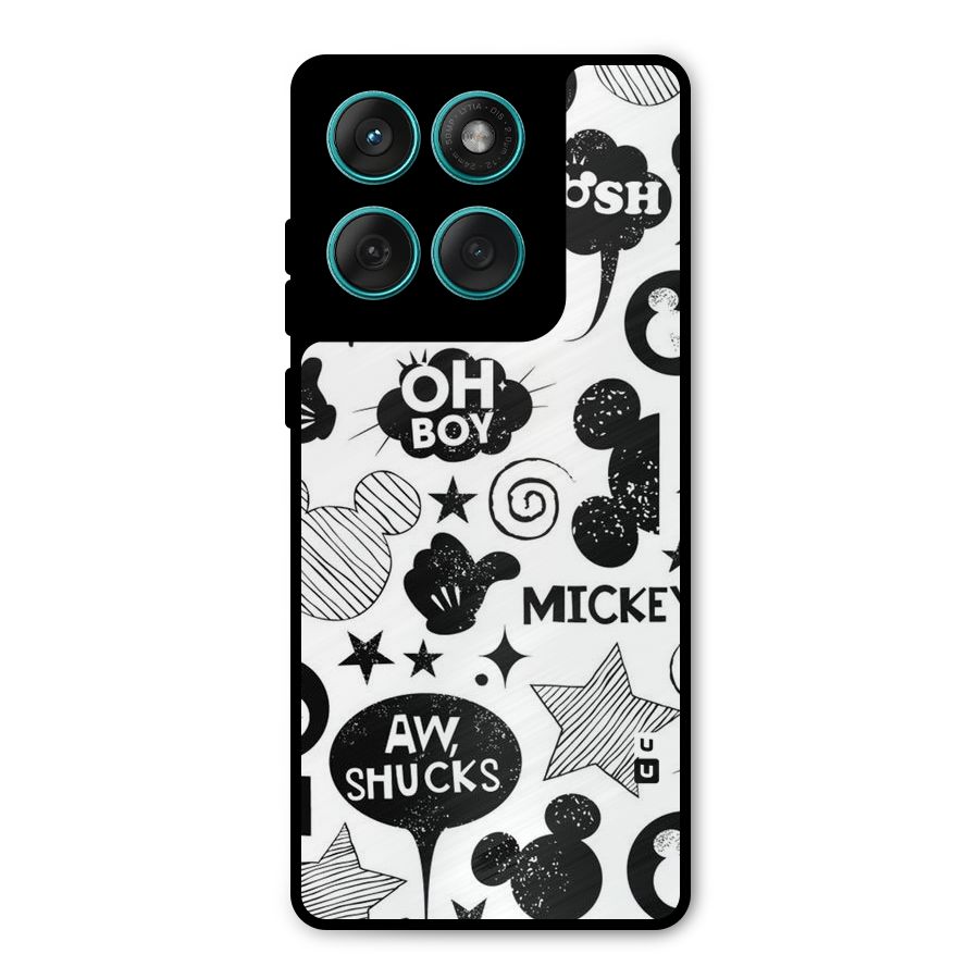 Oh Boy Design Metal Back Case for Motorola Edge 60