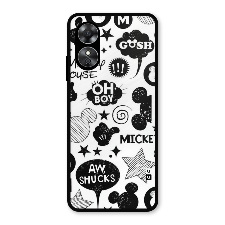 Oh Boy Design Metal Back Case for Oppo A17