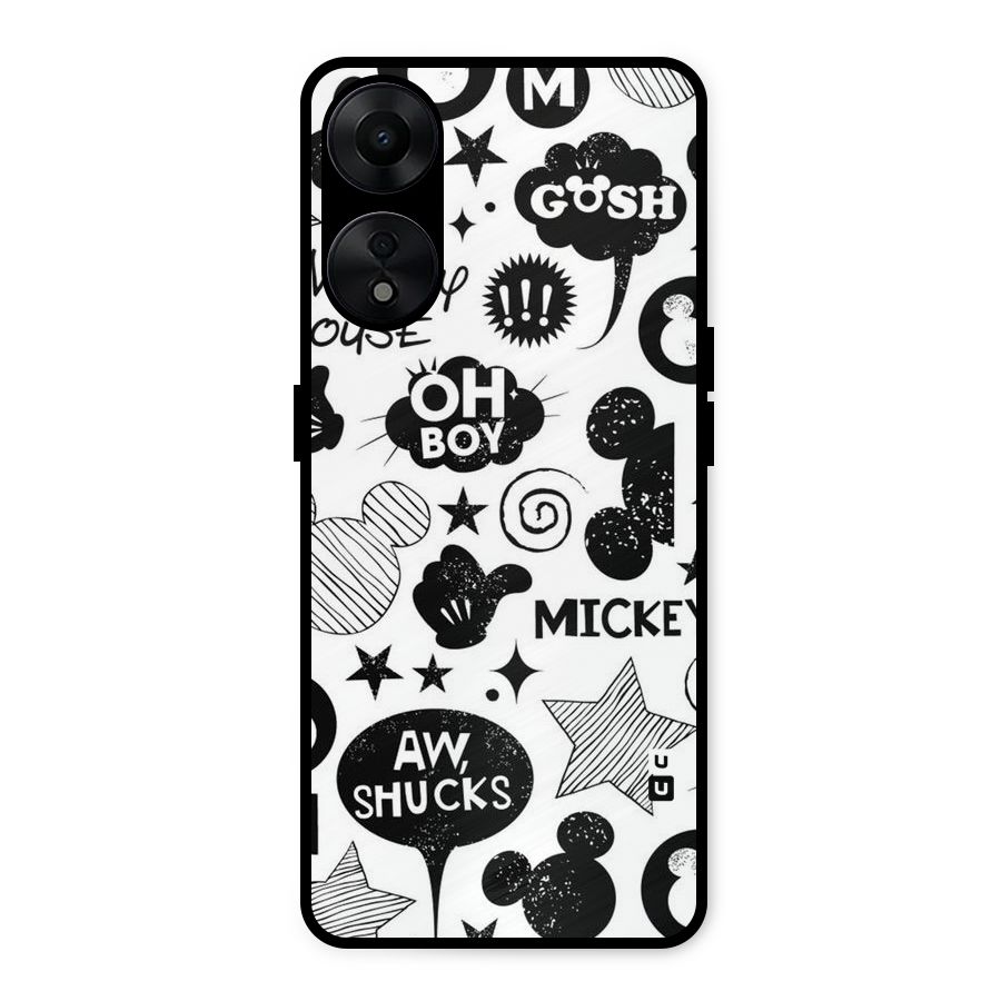 Oh Boy Design Metal Back Case for Oppo A78 5G