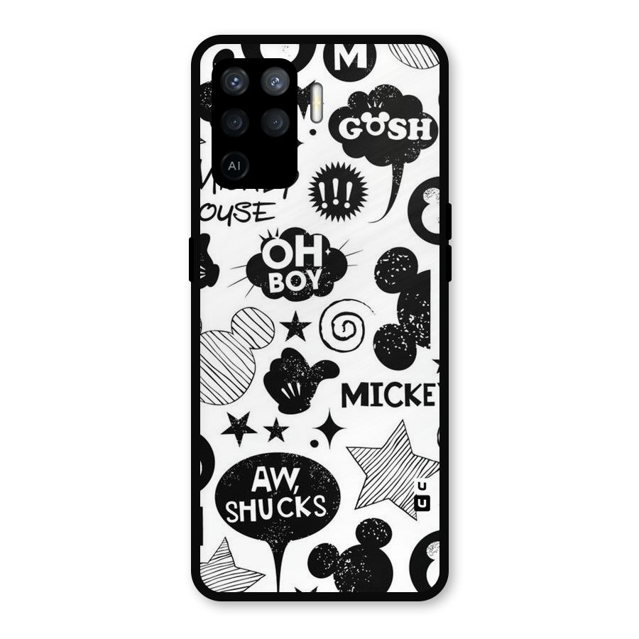 Oh Boy Design Metal Back Case for Oppo F19 Pro