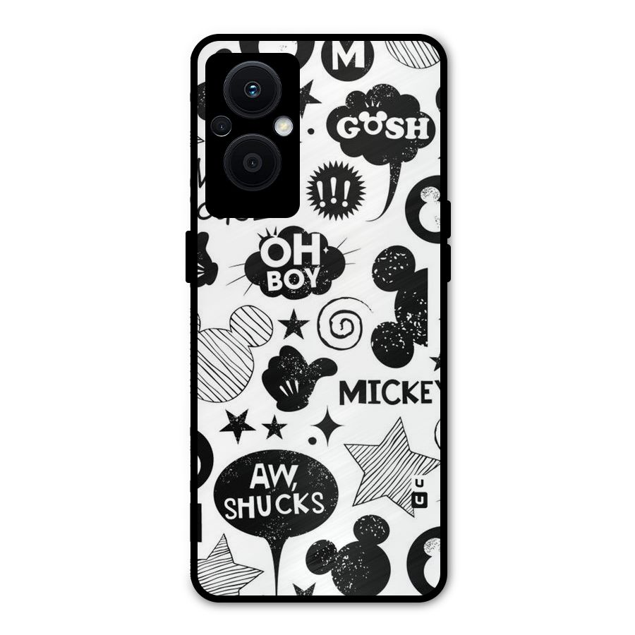 Oh Boy Design Metal Back Case for Oppo F21s Pro 5G