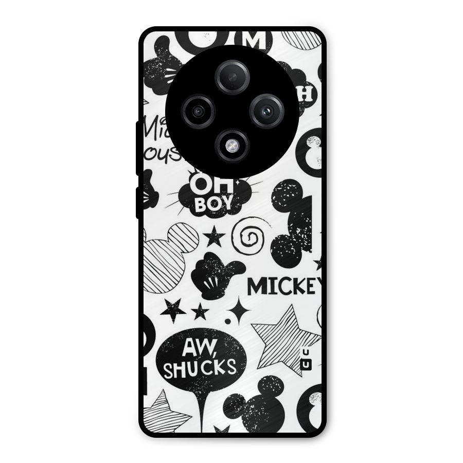 Oh Boy Design Metal Back Case for Oppo F27 Pro Plus