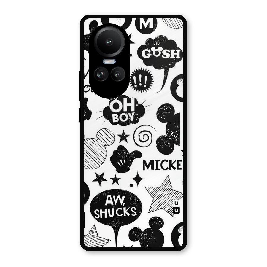 Oh Boy Design Metal Back Case for Oppo Reno10 Pro
