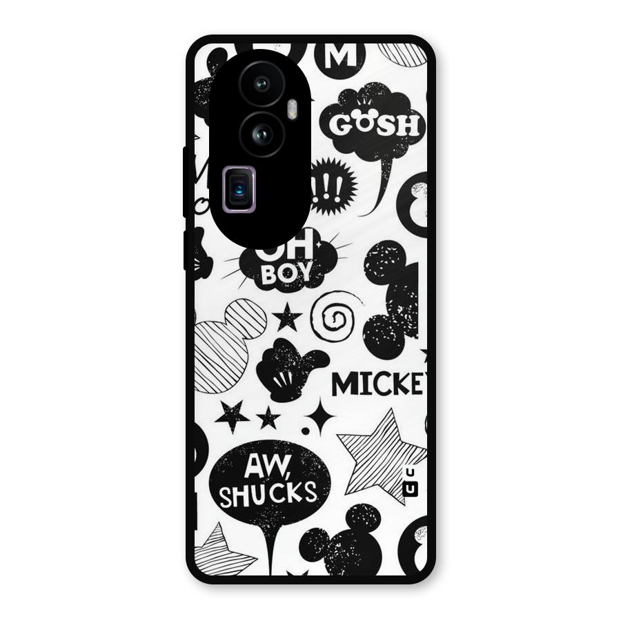 Oh Boy Design Metal Back Case for Oppo Reno10 Pro Plus