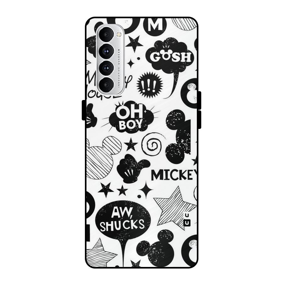 Oh Boy Design Metal Back Case for Oppo Reno4 Pro