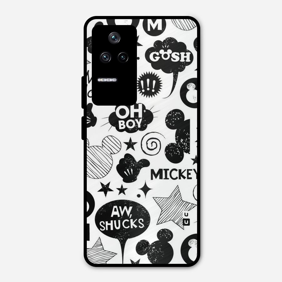 Oh Boy Design Metal Back Case for Poco F4 5G