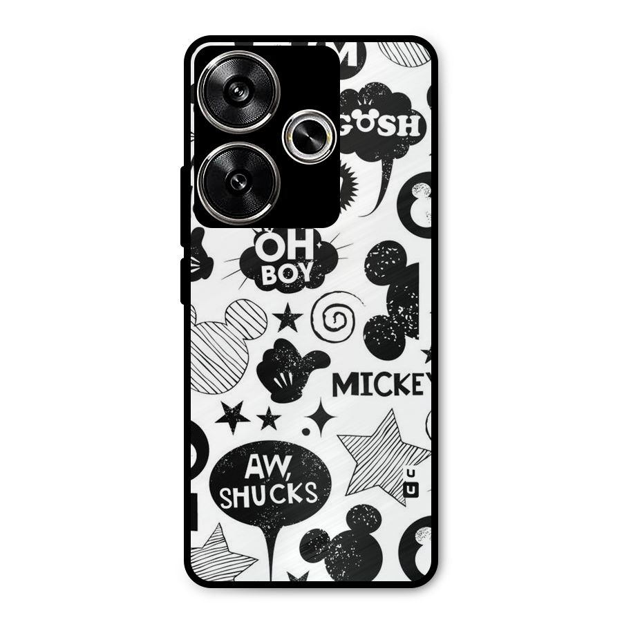 Oh Boy Design Metal Back Case for Poco F6