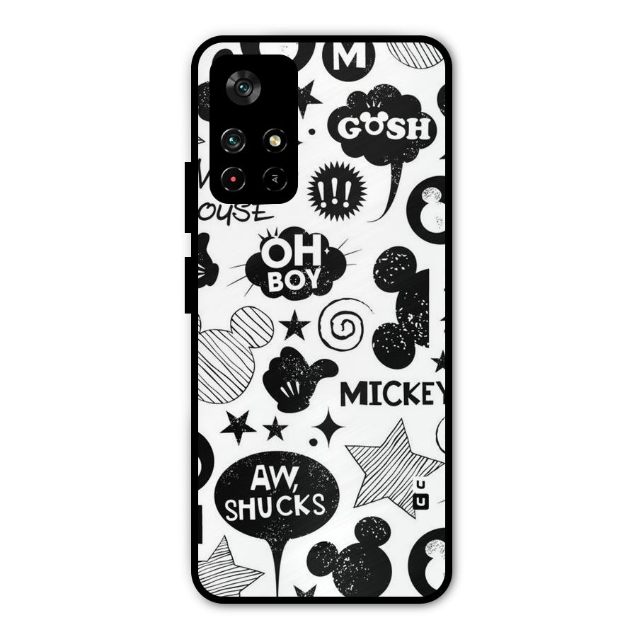 Oh Boy Design Metal Back Case for Poco M4 Pro 5G