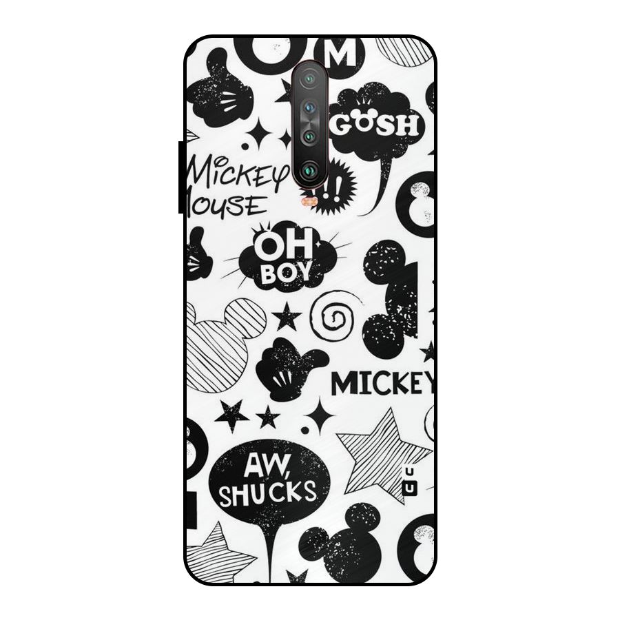 Oh Boy Design Metal Back Case for Poco X2