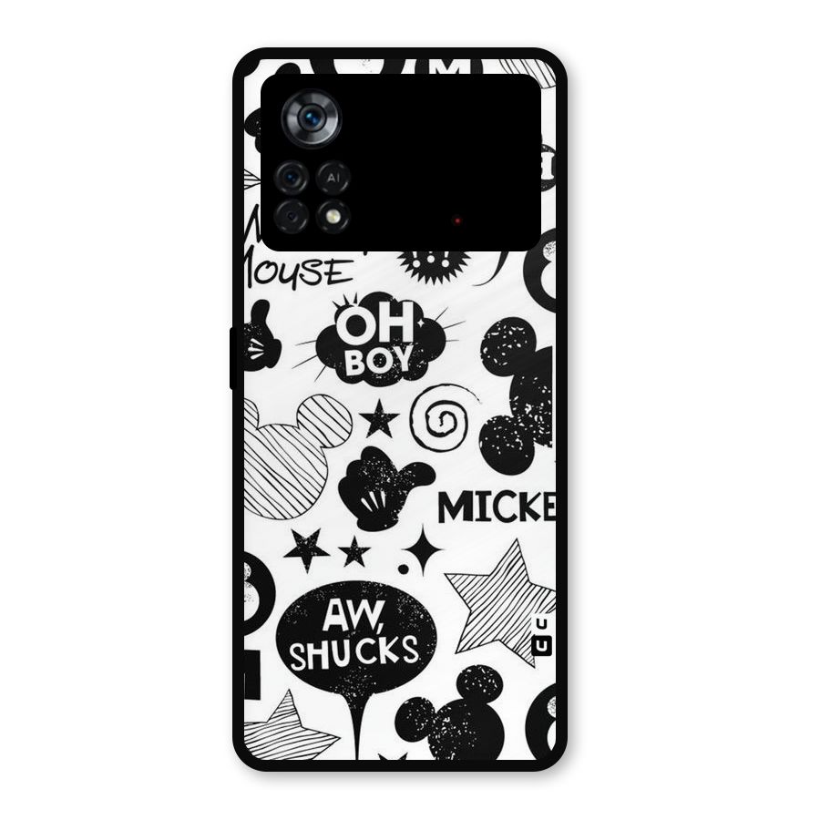 Oh Boy Design Metal Back Case for Poco X4 Pro 5G