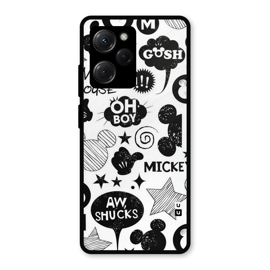 Oh Boy Design Metal Back Case for Poco X5 Pro