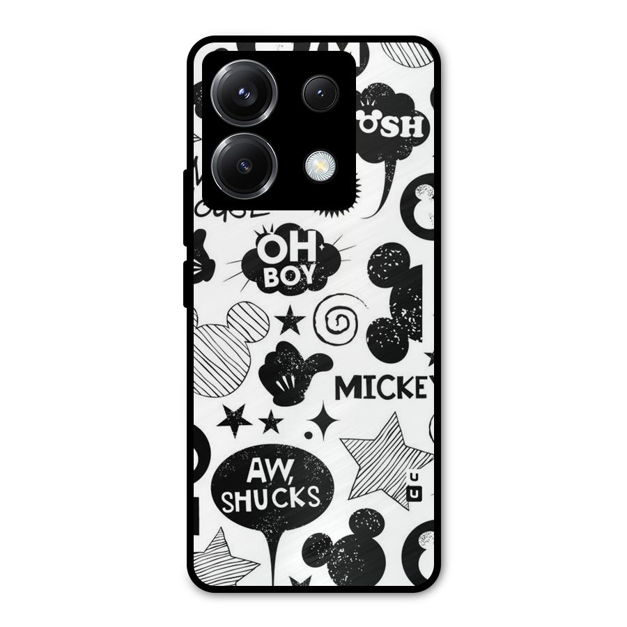 Oh Boy Design Metal Back Case for Poco X6