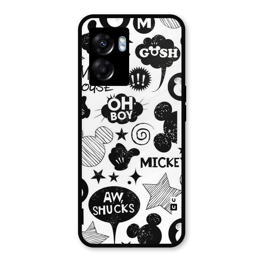 Oh Boy Design Metal Back Case for Realme Narzo 50 5G