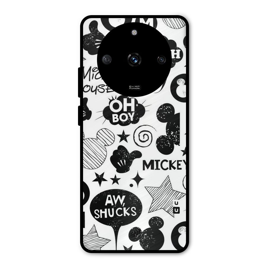 Oh Boy Design Metal Back Case for Realme Narzo 60 5G