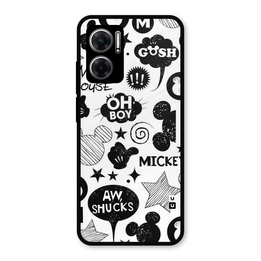 Oh Boy Design Metal Back Case for Redmi 11 Prime 5G