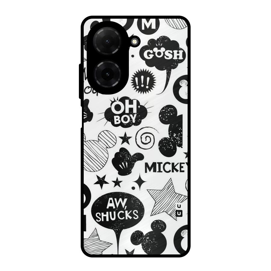 Oh Boy Design Metal Back Case for Redmi A5 4G