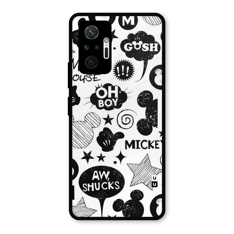 Oh Boy Design Metal Back Case for Redmi Note 10 Pro