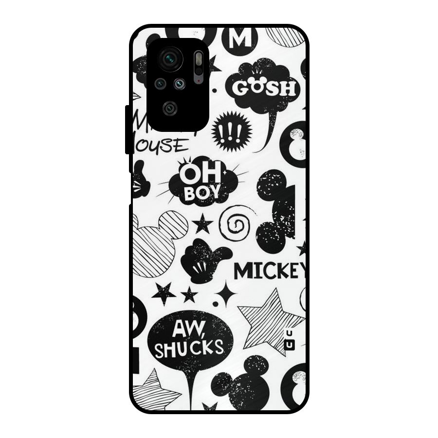 Oh Boy Design Metal Back Case for Redmi Note 11 SE