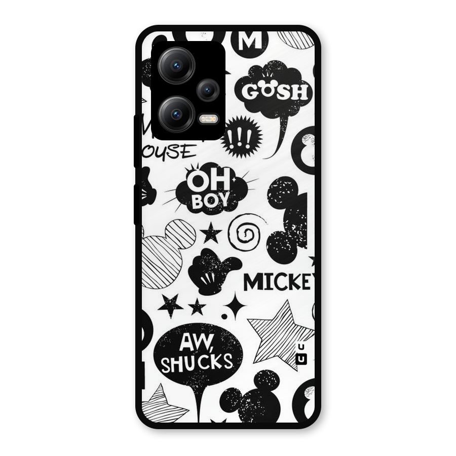 Oh Boy Design Metal Back Case for Redmi Note 12 5G