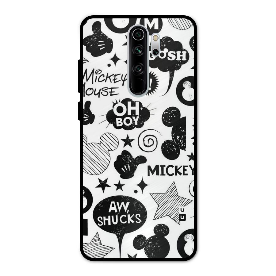 Oh Boy Design Metal Back Case for Redmi Note 8 Pro
