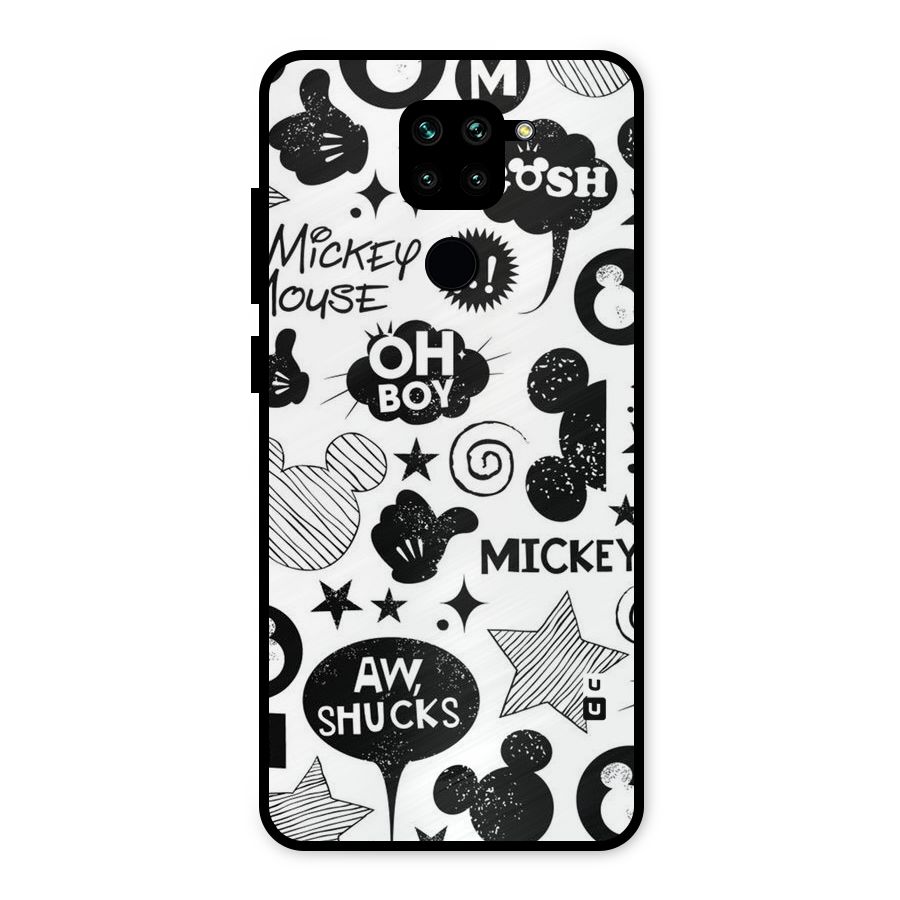 Oh Boy Design Metal Back Case for Redmi Note 9