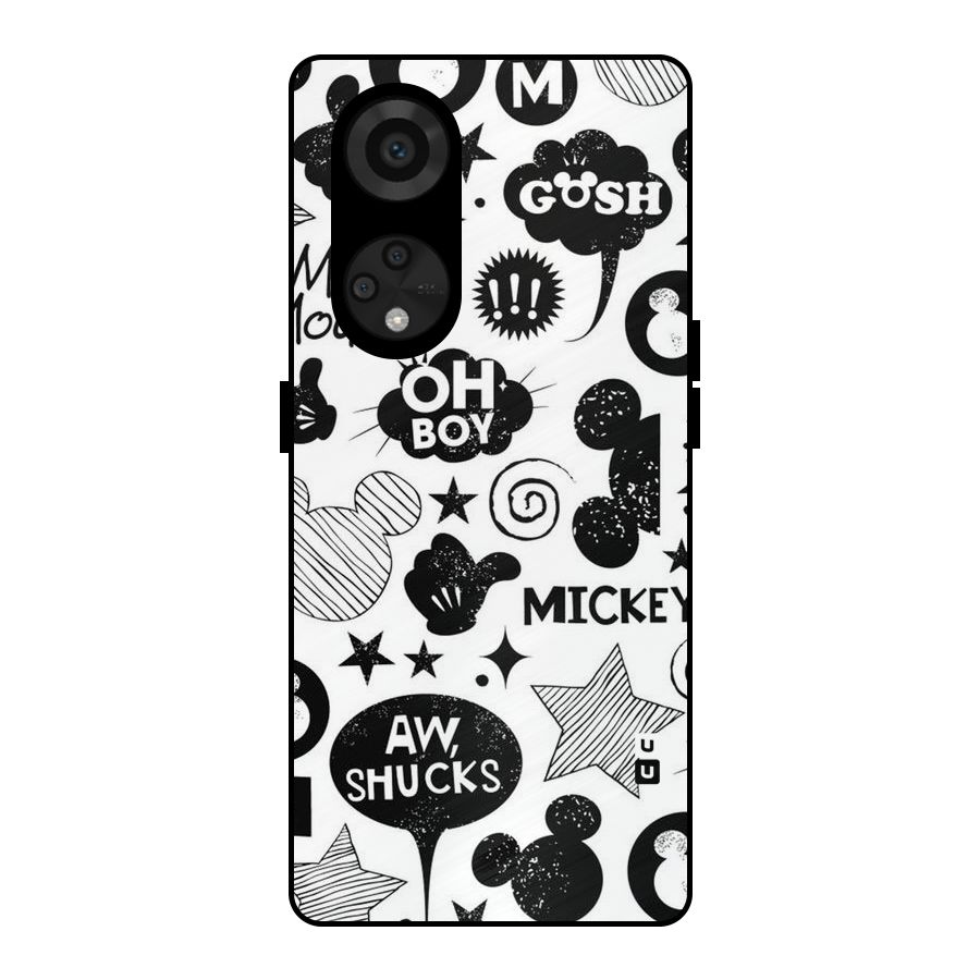 Oh Boy Design Metal Back Case for Reno8 T 5G