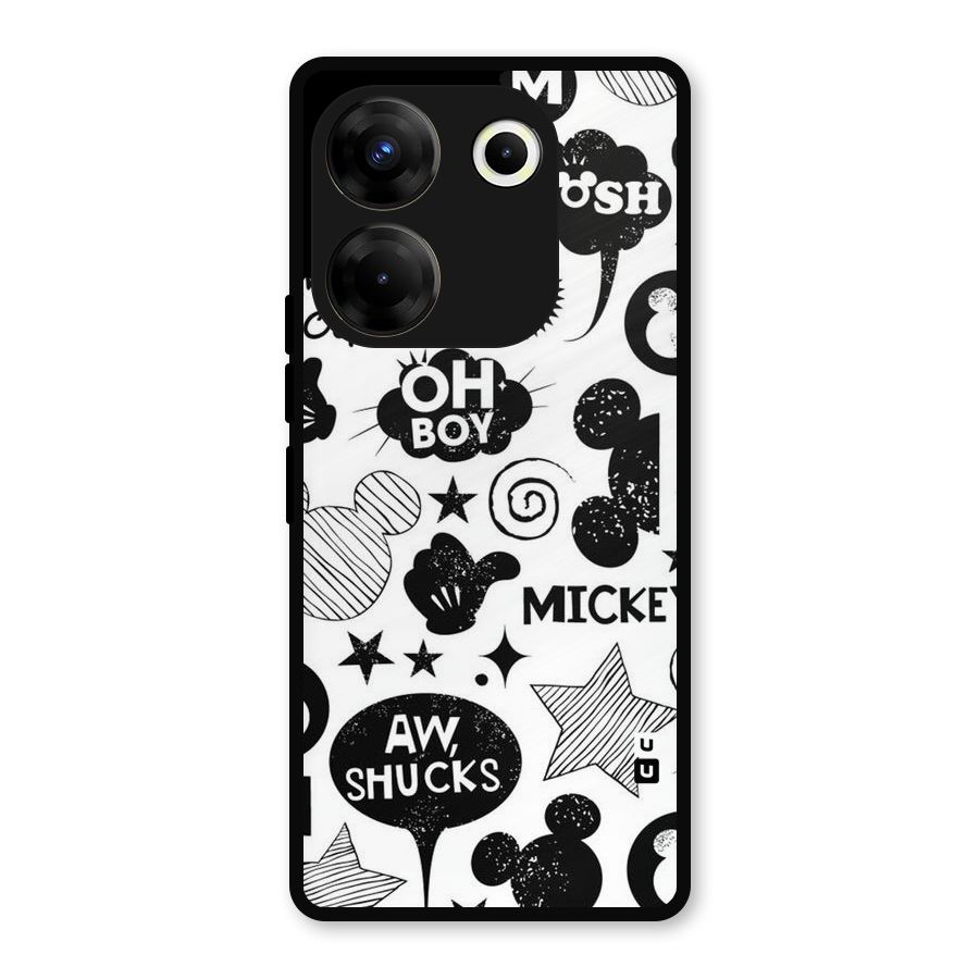 Oh Boy Design Metal Back Case for Tecno Camon 20