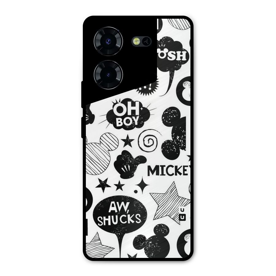 Oh Boy Design Metal Back Case for Tecno Pova 5 Pro 5G