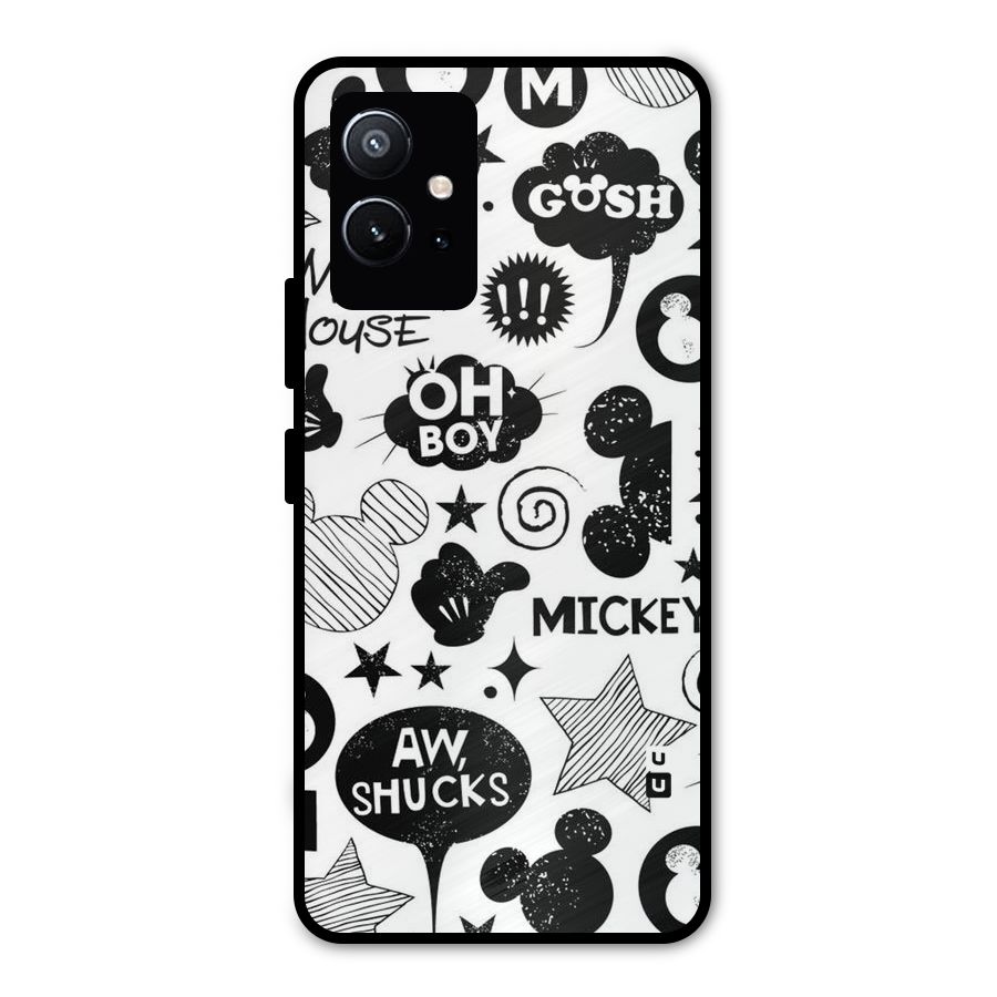 Oh Boy Design Metal Back Case for Vivo T1 5G