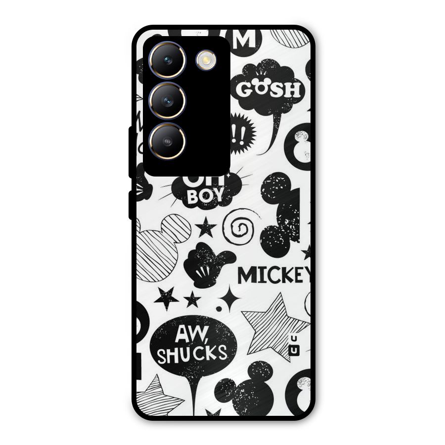 Oh Boy Design Metal Back Case for Vivo T3 5G