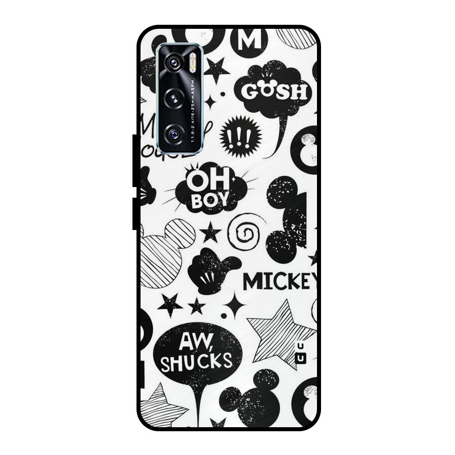 Oh Boy Design Metal Back Case for Vivo V20 SE