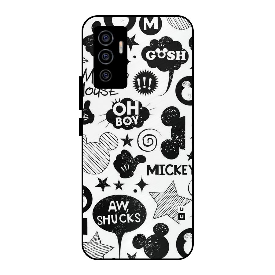 Oh Boy Design Metal Back Case for Vivo V23e