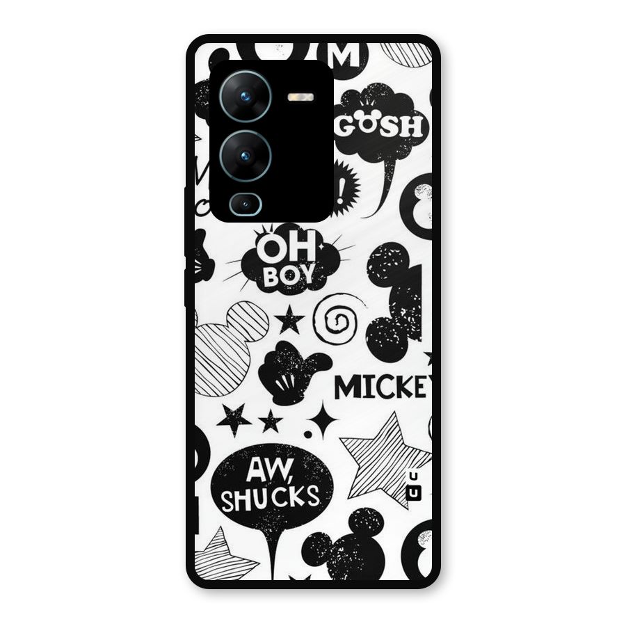 Oh Boy Design Metal Back Case for Vivo V25 Pro