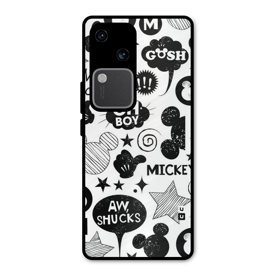 Oh Boy Design Metal Back Case for Vivo V30 Pro