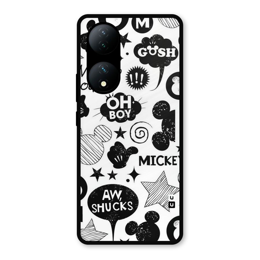 Oh Boy Design Metal Back Case for Vivo Y100
