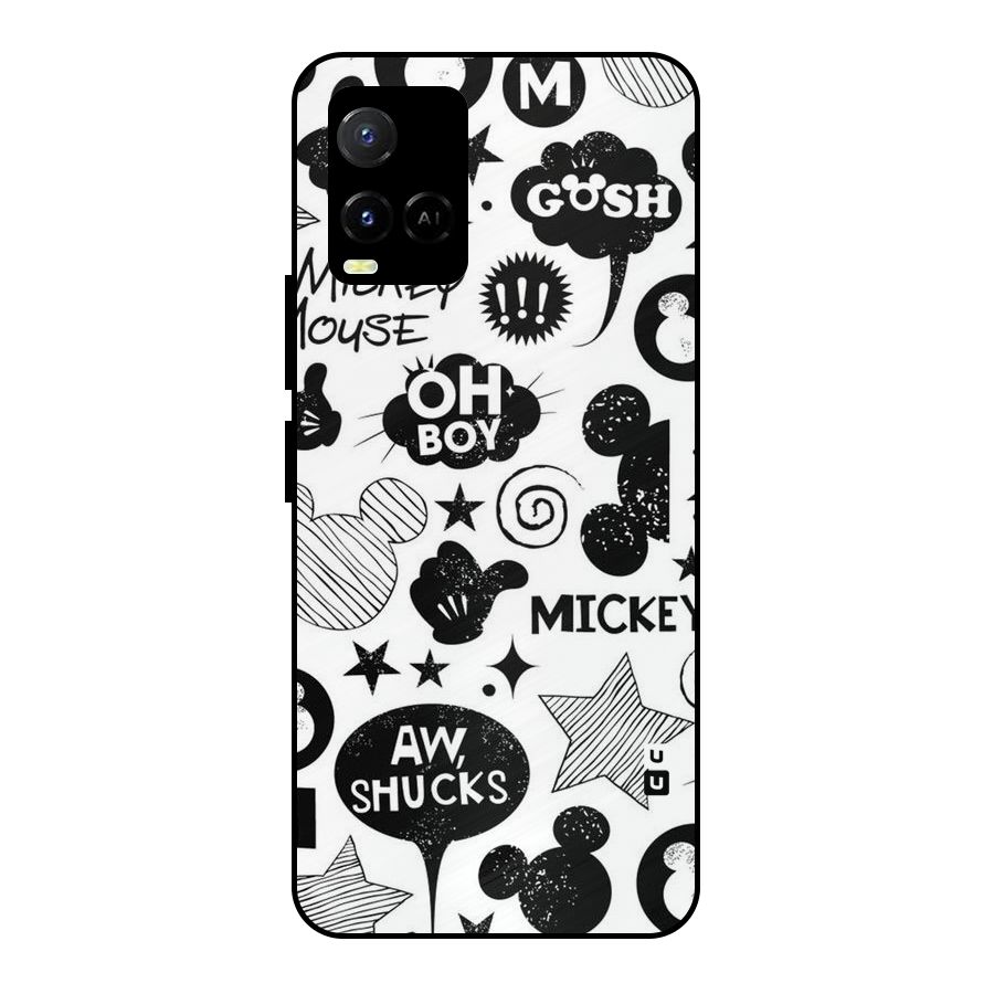 Oh Boy Design Metal Back Case for Vivo Y21A