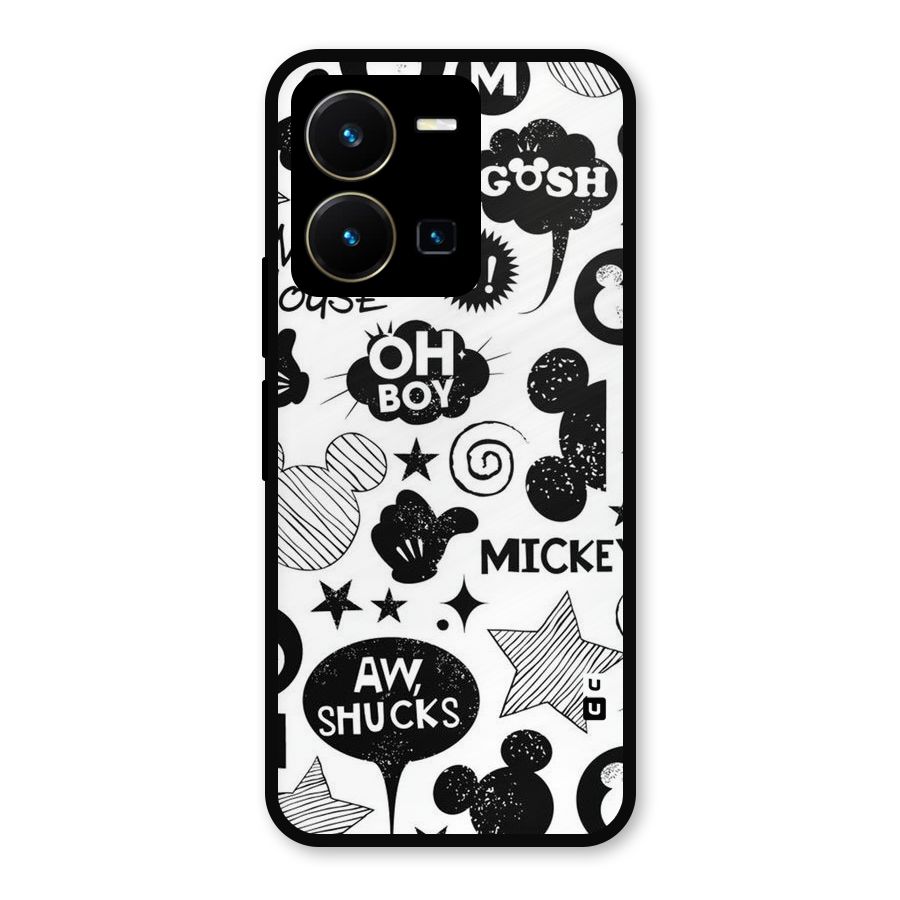 Oh Boy Design Metal Back Case for Vivo Y35