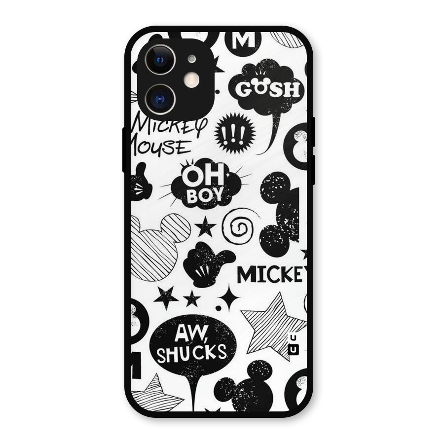 Oh Boy Design Metal Back Case for iPhone 12