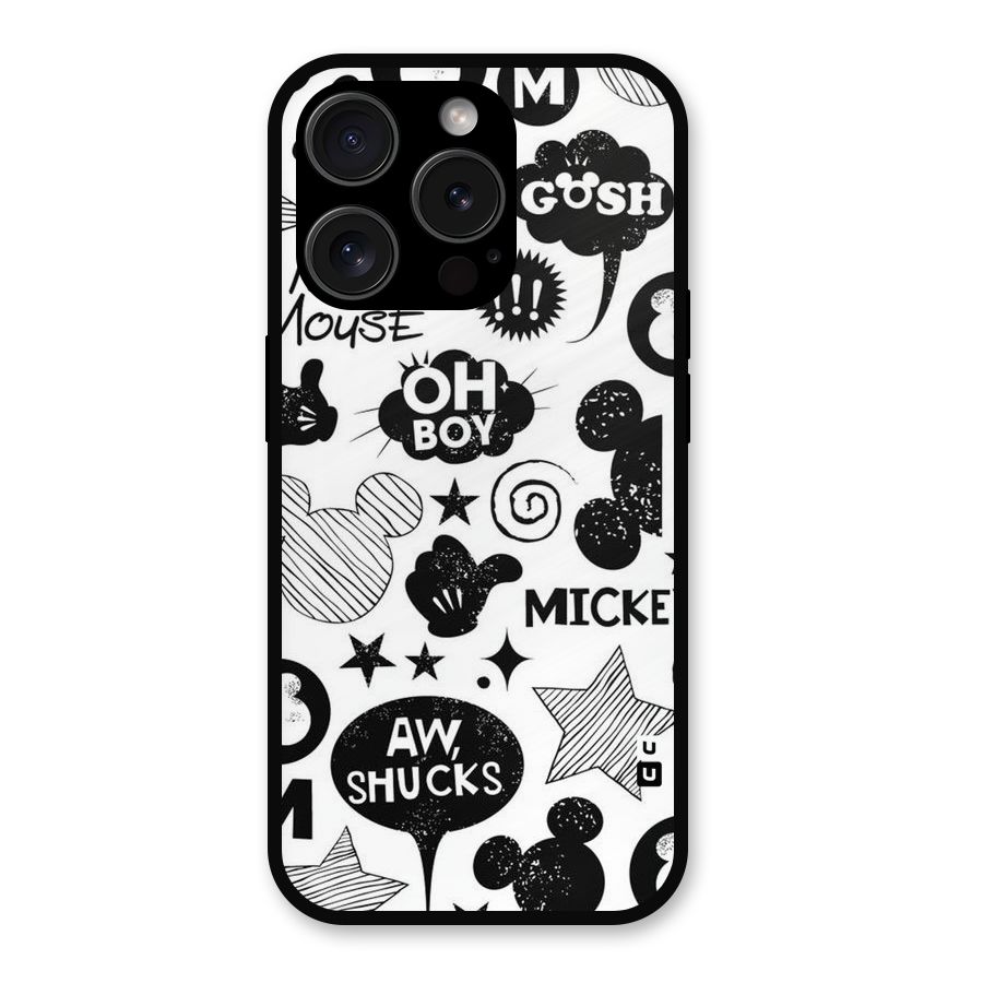 Oh Boy Design Metal Back Case for iPhone 15 Pro