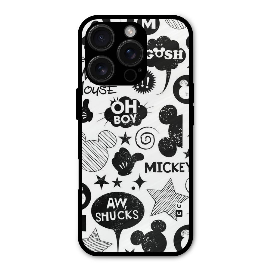 Oh Boy Design Metal Back Case for iPhone 16 Pro