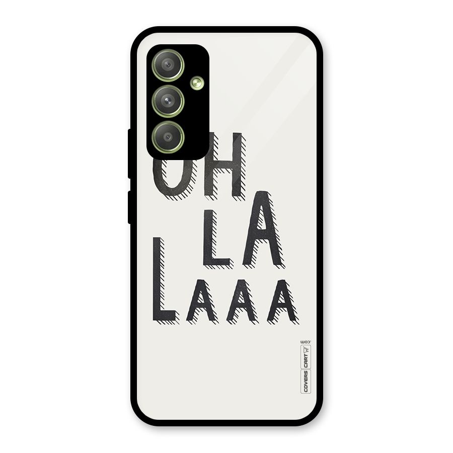 Oh La La Glass Back Case for Galaxy A54