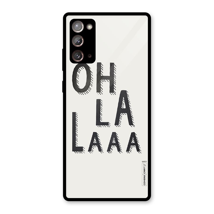 Oh La La Glass Back Case for Galaxy Note 20