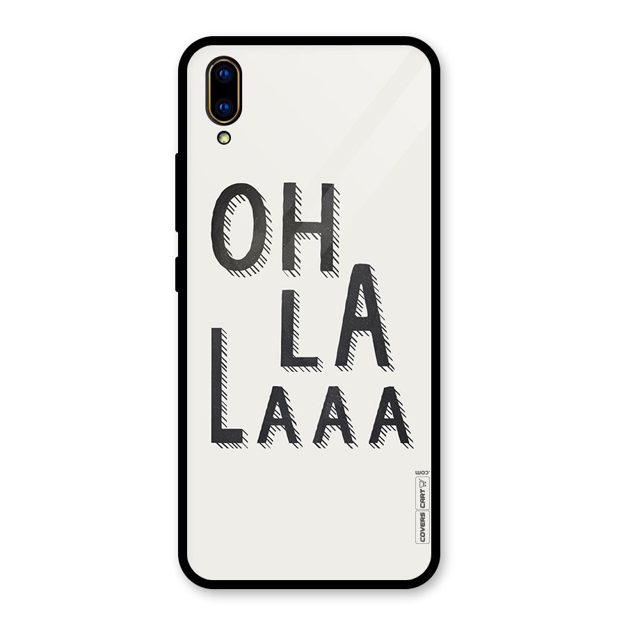 Oh La La Glass Back Case for Vivo V11 Pro