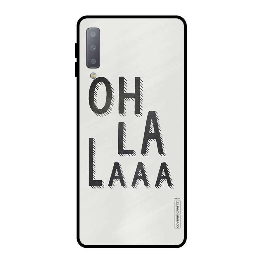 Oh La La Metal Back Case for Galaxy A7 (2018)