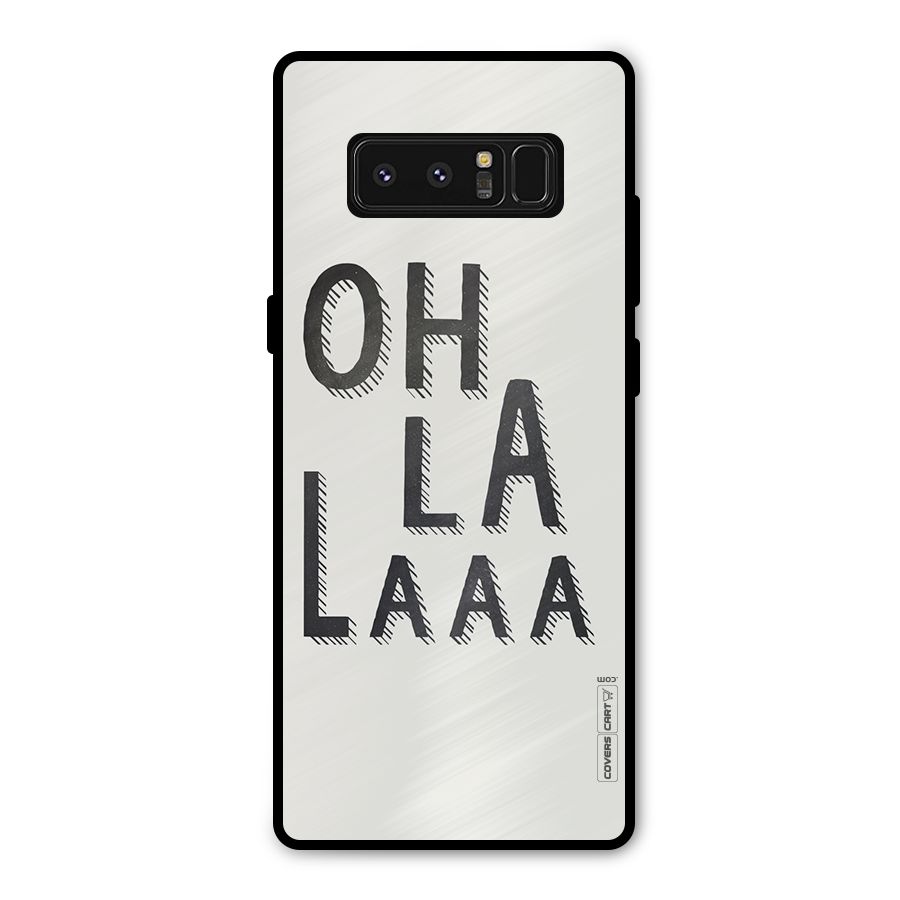 Oh La La Metal Back Case for Galaxy Note 8
