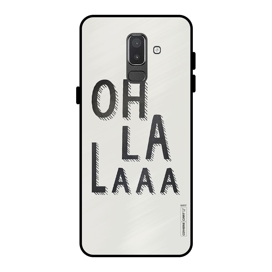 Oh La La Metal Back Case for Galaxy On8 (2018)