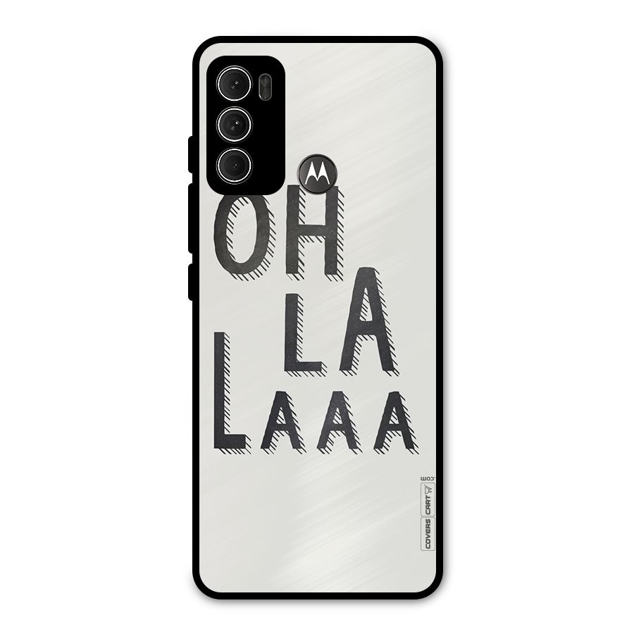 Oh La La Metal Back Case for Moto G60
