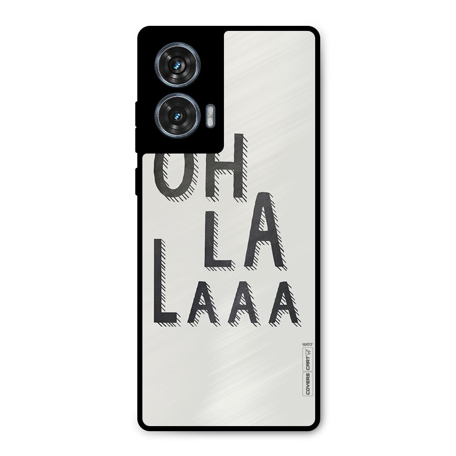 Oh La La Metal Back Case for Motorola Edge 50 Fusion