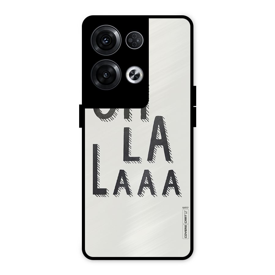 Oh La La Metal Back Case for Oppo Reno8 Pro 5G
