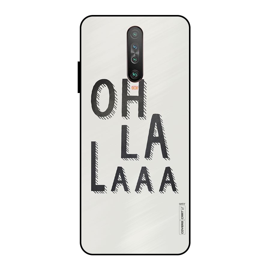 Oh La La Metal Back Case for Poco X2